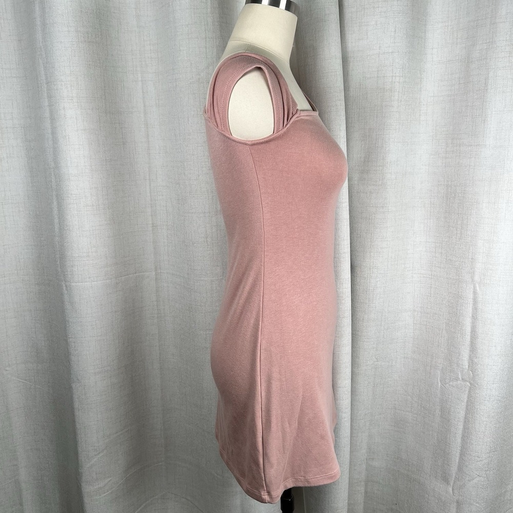 Free People Beach‎ Cora Mini Dress Rose Pink Asymmetrical Bodycon Size Small - Picture 6 of 9